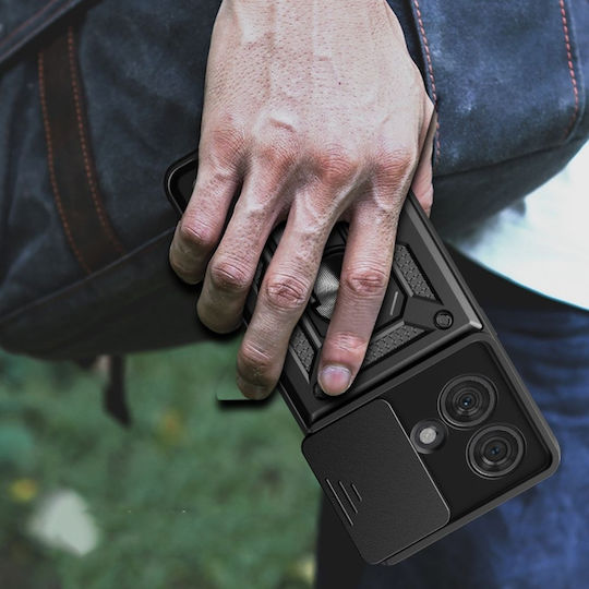 Tech-Protect CamShield Pro Back Cover Μεταλλικό Μαγνητικό Μαύρο (Motorola Edge 40 Neo)
