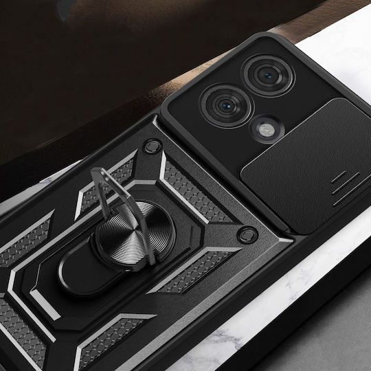Tech-Protect CamShield Pro Back Cover Μεταλλικό Μαγνητικό Μαύρο (Motorola Edge 40 Neo)