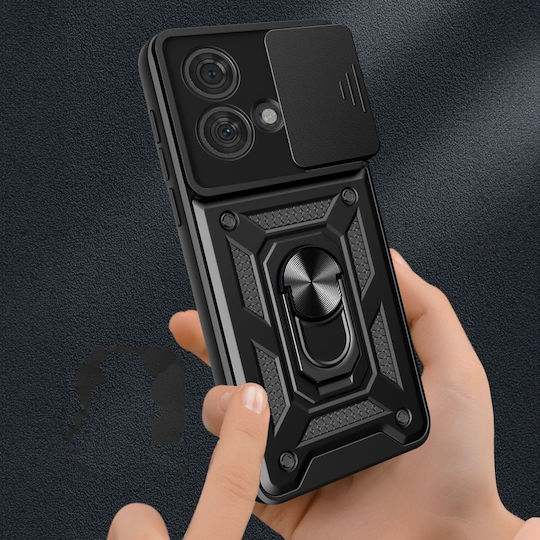 Tech-Protect CamShield Pro Back Cover Μεταλλικό Μαγνητικό Μαύρο (Motorola Edge 40 Neo)