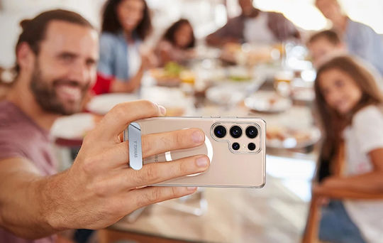 Torras Pstand Back Cover Σιλικόνης / Πλαστικό 1mm Διάφανο (Galaxy S25 Ultra)