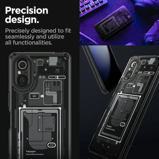 Spigen Ultra Hybrid Back Cover Πλαστικό 1.2mm με Λουράκι Zero One (Xperia 5 V)