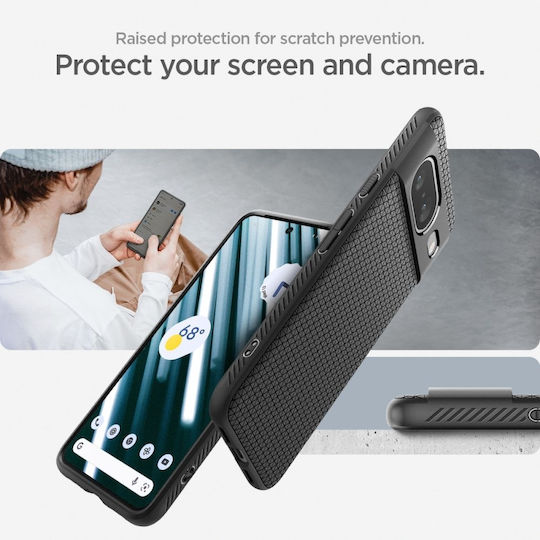 Spigen Liquid Air Back Cover Silicone / Plastic Black (Google Pixel 8)