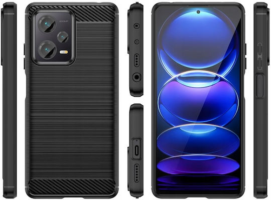 Tech-Protect Back Cover Σιλικόνης Μαύρο (Poco X5 5G)