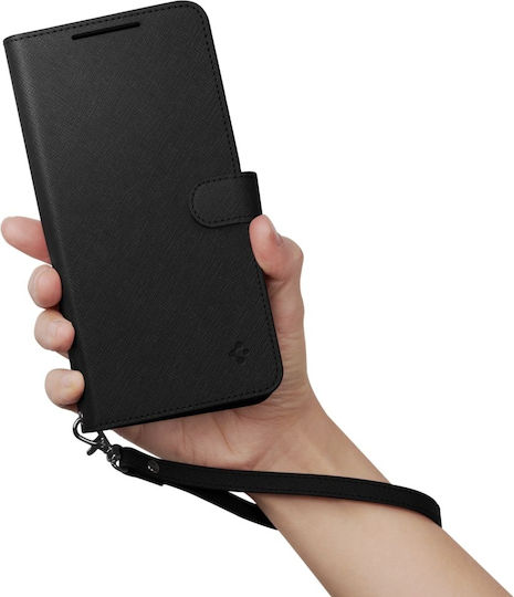 Spigen Wallet S Plus Изкуствена кожа Черен (Galaxy S23+)