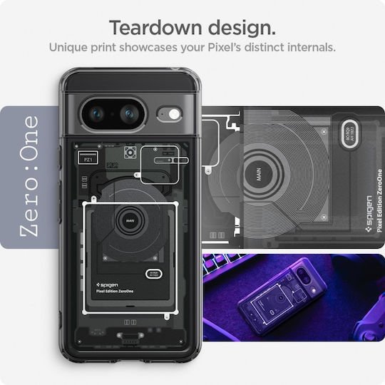 Spigen Back Cover Plastic 2mm Zero One (Google Pixel 8)