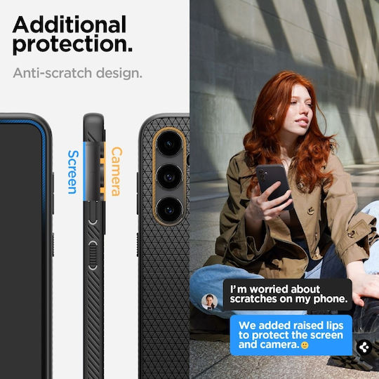 Spigen Liquid Air Back Cover Σιλικόνης / Πλαστικό Μαύρο (Matte Black)