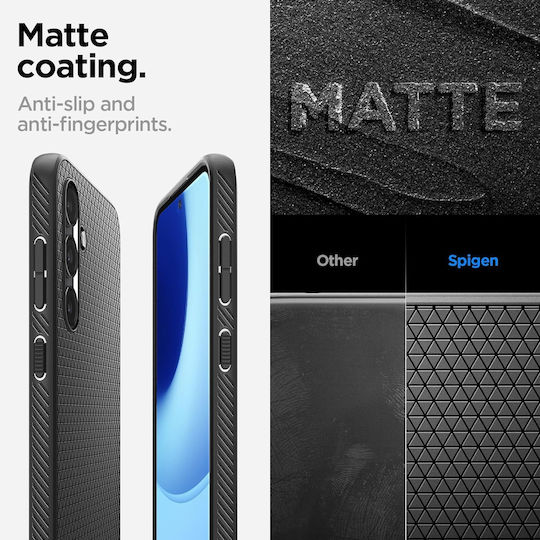 Spigen Liquid Air Back Cover Σιλικόνης / Πλαστικό Μαύρο (Matte Black)
