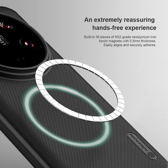 Nillkin Super Frosted Pro Magnetic Back Cover Πλαστικό / Σιλικόνης Μαύρο (Xiaomi 14 Ultra)