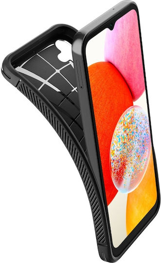 Spigen Rugged Armor Back Cover Plastic 2mm Matte Black (Galaxy A14)