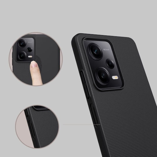 Nillkin Frosted Shield Umschlag Rückseite Kunststoff Schwarz (Redmi Note 12 Pro / Poco X5 Pro)