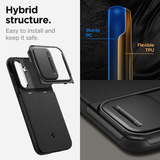 Spigen Optik Armor Back Cover Σιλικόνης / Πλαστικό 2mm Μαύρο (Galaxy S23 FE)