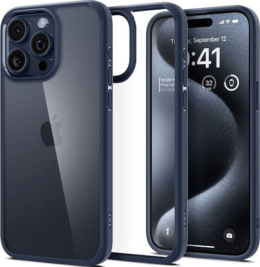 Spigen Ultra Hybrid Back Cover Plastic 2mm Navy Blue (iPhone 15 Pro)