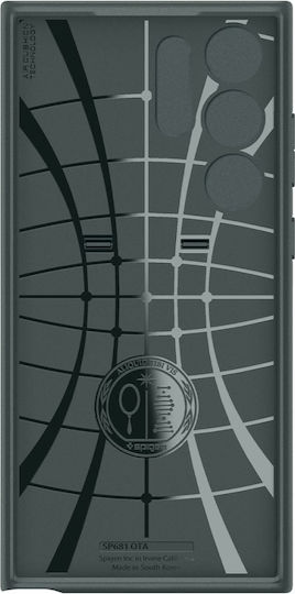 Spigen Optik Armor Back Cover Plastic / Silicone 2mm Abyss Green (Galaxy S23 Ultra)