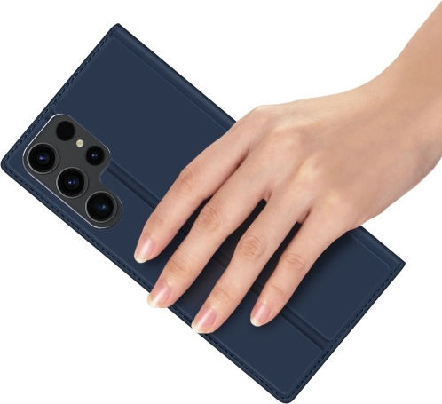 Dux Ducis Skin Pro Book Piele / Piele artificială Albastru (Samsung S24 Ultra)