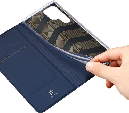Dux Ducis Skin Pro Book Piele / Piele artificială Albastru (Samsung S24 Ultra)