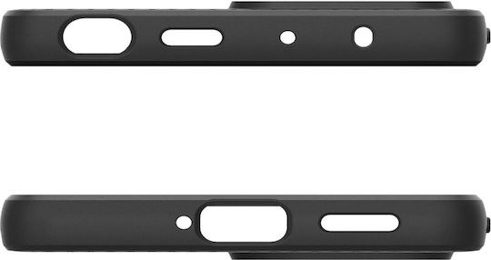 Spigen Liquid Air Umschlag Rückseite Silikon Schwarz (Redmi Note 12 Pro / Poco X5 Pro)