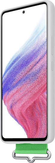 Samsung Back Cover Σιλικόνης Λευκό (Galaxy A53)
