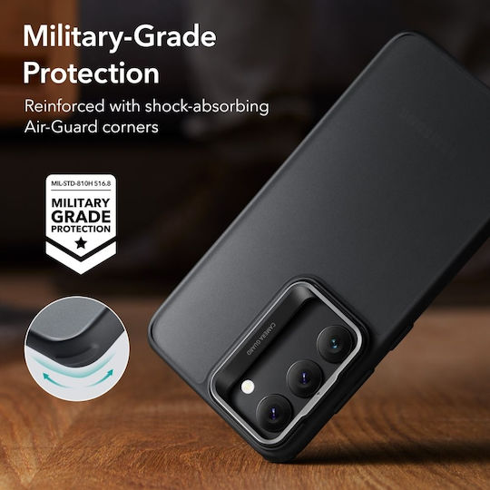 ESR Classic Kickstand Back Cover Silicone 1.2mm Frosted Black (Galaxy S23)