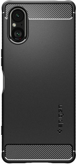 Spigen Rugged Armor Back Cover Σιλικόνης / Πλαστικό 2mm Matte Black (Xperia 5 V)
