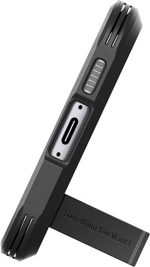 Spigen Tough Armor Back Cover Πλαστικό / Σιλικόνης 2mm Μαύρο (Galaxy S23 FE)