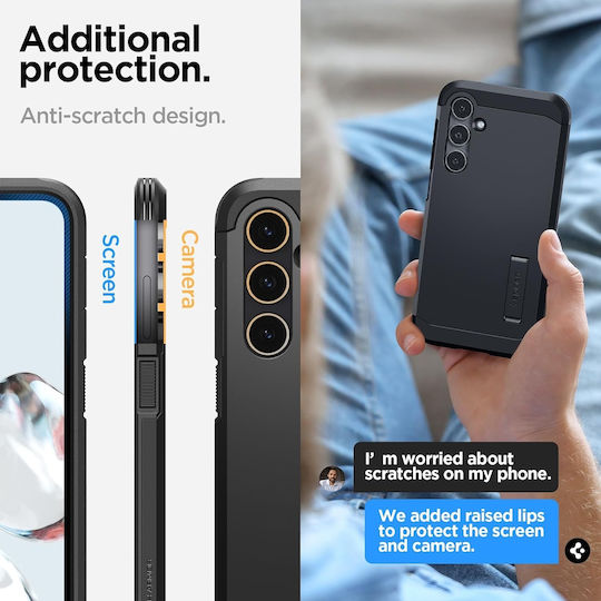 Spigen Tough Armor Back Cover Πλαστικό / Σιλικόνης 2mm Μαύρο (Galaxy S23 FE)