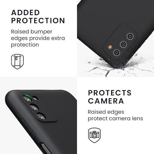 KWmobile Soft Back Cover Σιλικόνης 1.3mm Black Matte (Galaxy A03s)