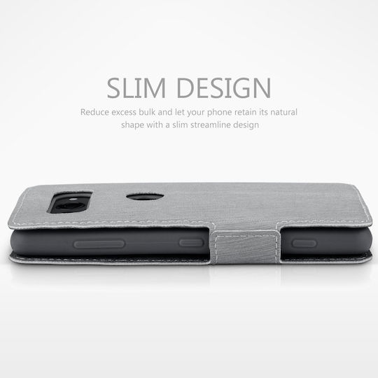 Terrapin Low Profile Brieftasche Synthetisches Leder Gray (Xperia XZ2 Kompakt)