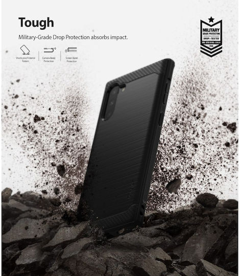 Ringke Onyx Back Cover Σιλικόνης Μαύρο (Galaxy Note 10)