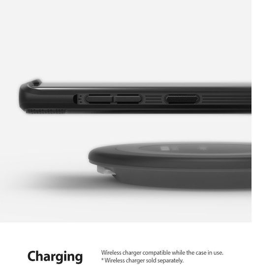 Ringke Onyx Back Cover Σιλικόνης Μαύρο (Galaxy Note 10)