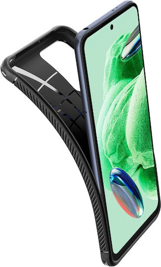 Spigen Rugged Armor Back Cover Σιλικόνης 2mm Matte Black (Xiaomi Poco X5 5G, Redmi Note 12 5G)