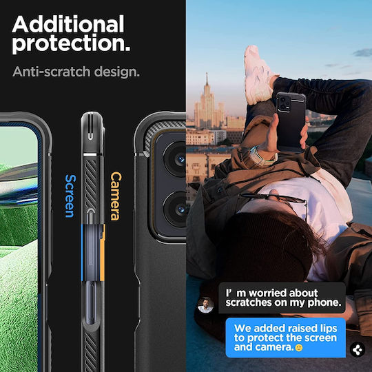 Spigen Rugged Armor Back Cover Σιλικόνης 2mm Matte Black (Xiaomi Poco X5 5G, Redmi Note 12 5G)