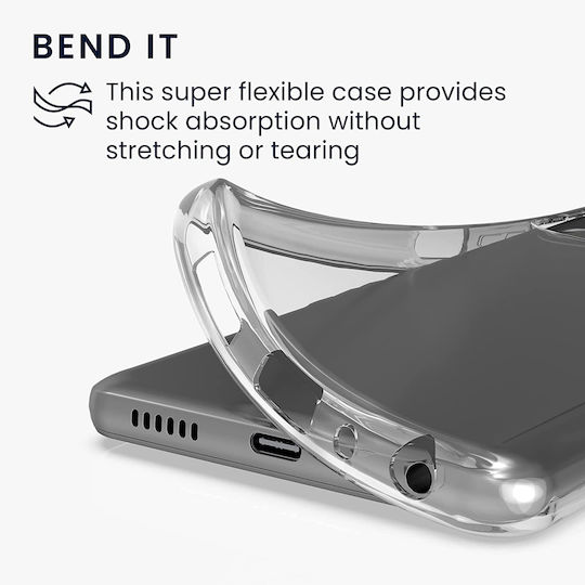 KWmobile Umschlag Rückseite Silikon Transparent (Motorola Moto G51 5G)