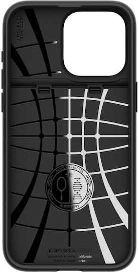 Spigen Slim Armor CS Umschlag Rückseite Silikon / Kunststoff 2mm mit Kartenhalter Schwarz (iPhone 15 Pro)