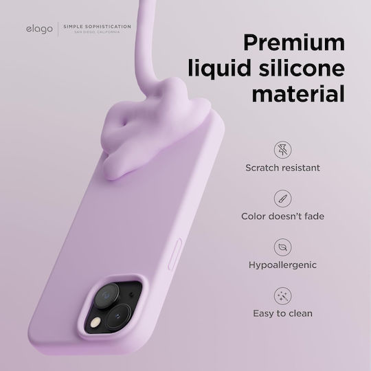 Elago Liquid Back Cover Silicon 1.7mm Lila (iPhone 15)