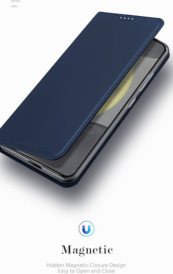 Dux Ducis Skin Pro Book Leather / Synthetic Leather Blue (Samsung S24+)
