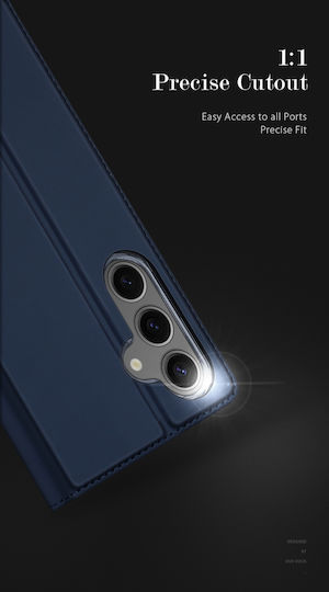 Dux Ducis Skin Pro Book Leather / Synthetic Leather Blue (Samsung S24+)