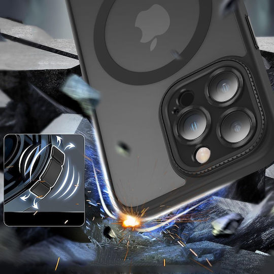 Tech-Protect Magmat Umschlag Rückseite Metallisch Matte Black (iPhone 15)