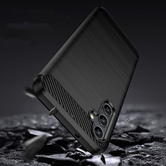 Tech-Protect Rugged Carbon Back Cover Σιλικόνης Μαύρο (Galaxy A14)