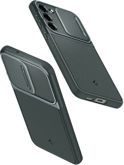 Spigen Optik Armor Back Cover Plastic / Silicone 2mm Abyss Green (Galaxy S23)