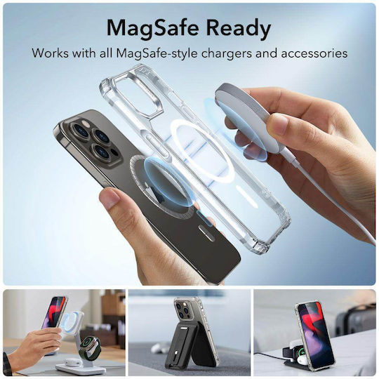 ESR Air Armor Halolock MagSafe Back Cover Silicone Transparent (iPhone 15 Pro)