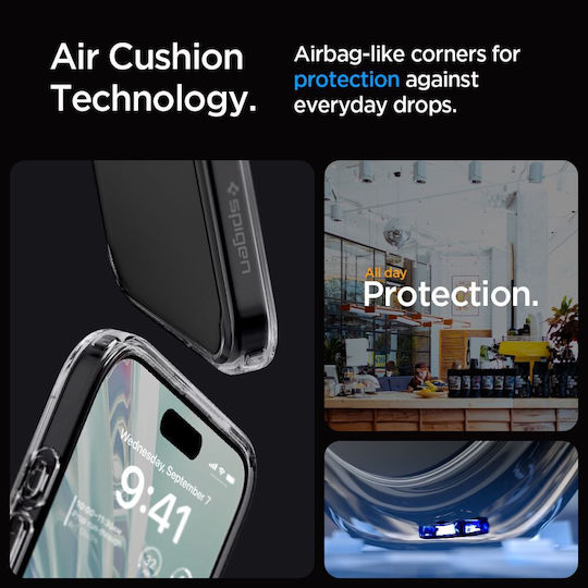 Spigen Ultra Hybrid Back Cover Πλαστικό 2mm Διάφανο (iPhone 15 Pro)