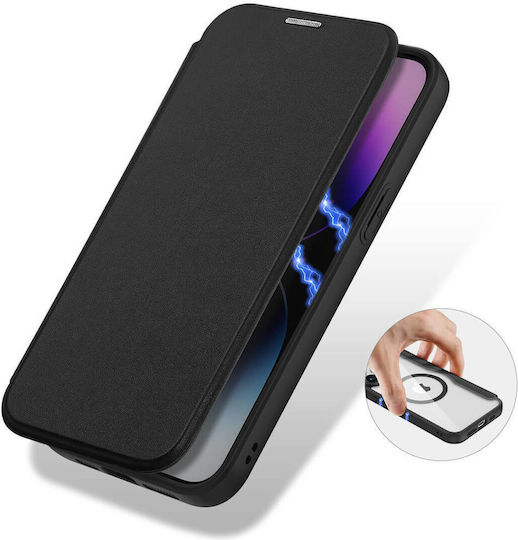 Dux Ducis Skin X Pro Back Cover Piele / Silicon / Plastic Negru (iPhone 15 Pro Max)