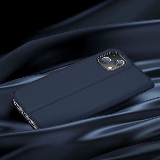 Dux Ducis Skin Pro Buchen Sie Synthetisches Leder Blau (Apple iPhone 13, Apple iPhone 14)