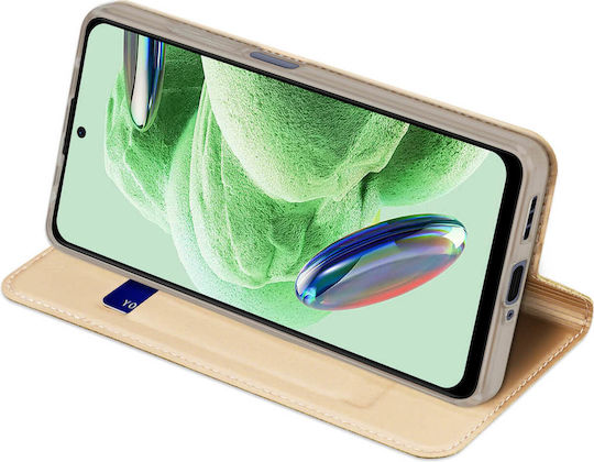 Dux Ducis Skin Pro Книга Изкуствена кожа Златист (Xiaomi Redmi Note 12 5G / Poco X5 5G)