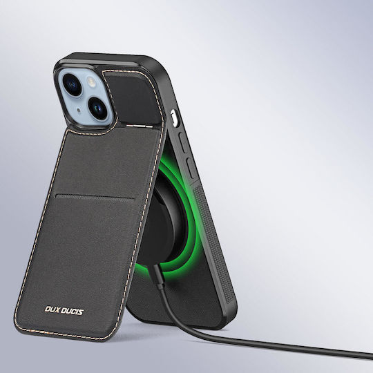 Dux Ducis Wallet Δερμάτινο / Δερματίνης / Σιλικόνης Μαύρο (iPhone 15)