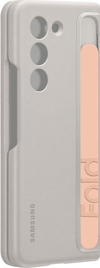 Samsung Back Cover Silicone with Strap Beige (Galaxy Z Fold 5, Samsung)