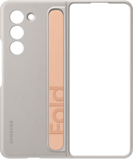 Samsung Back Cover Silicone with Strap Beige (Galaxy Z Fold 5, Samsung)