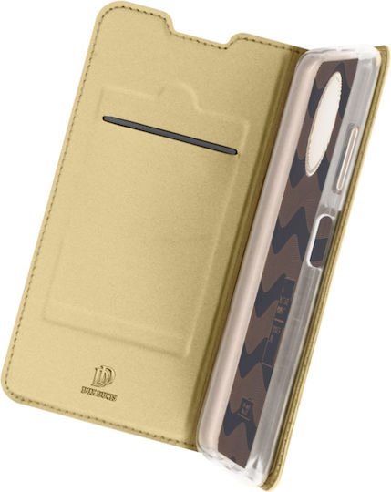 Dux Ducis Skin Pro Book Synthetic Leather Gold (Redmi Note 9T)