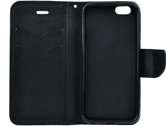 iSelf Fancy Wallet Δερματίνης Μαύρο (Huawei P Smart S / Y8P)