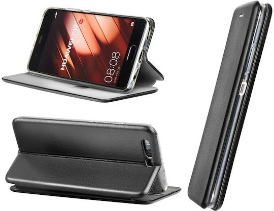 Elegance Book Piele artificială Negru (Huawei P Smart 2021)